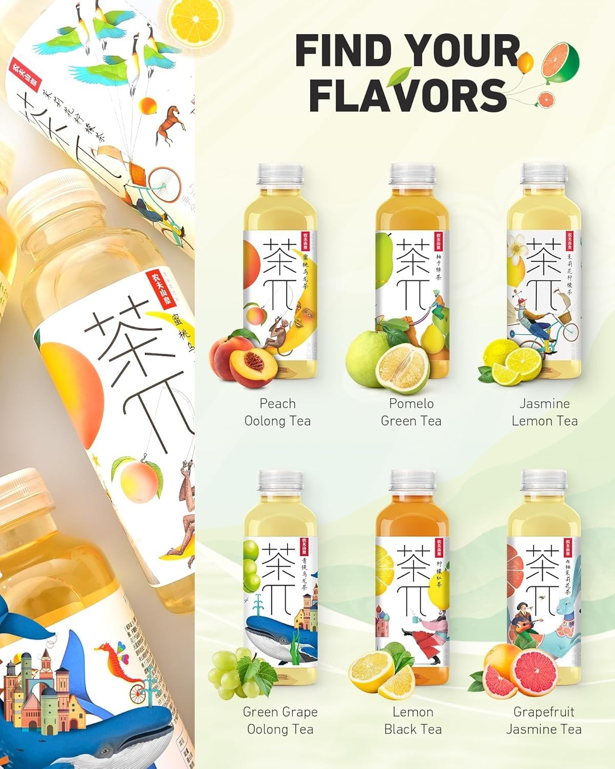 15 Pack Bottled Iced Tea Black Tea with Lemon Real Juice and Natural Ingredients