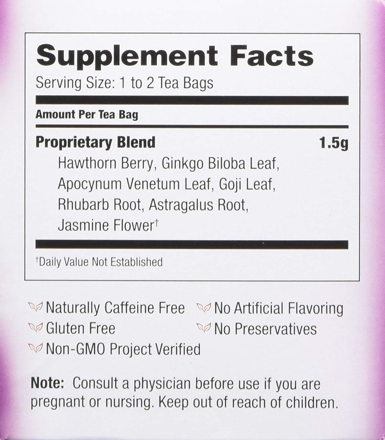 Cholesterol Health Herbal Tea Caffeine Free, 20 Tea Bags, 2 Count