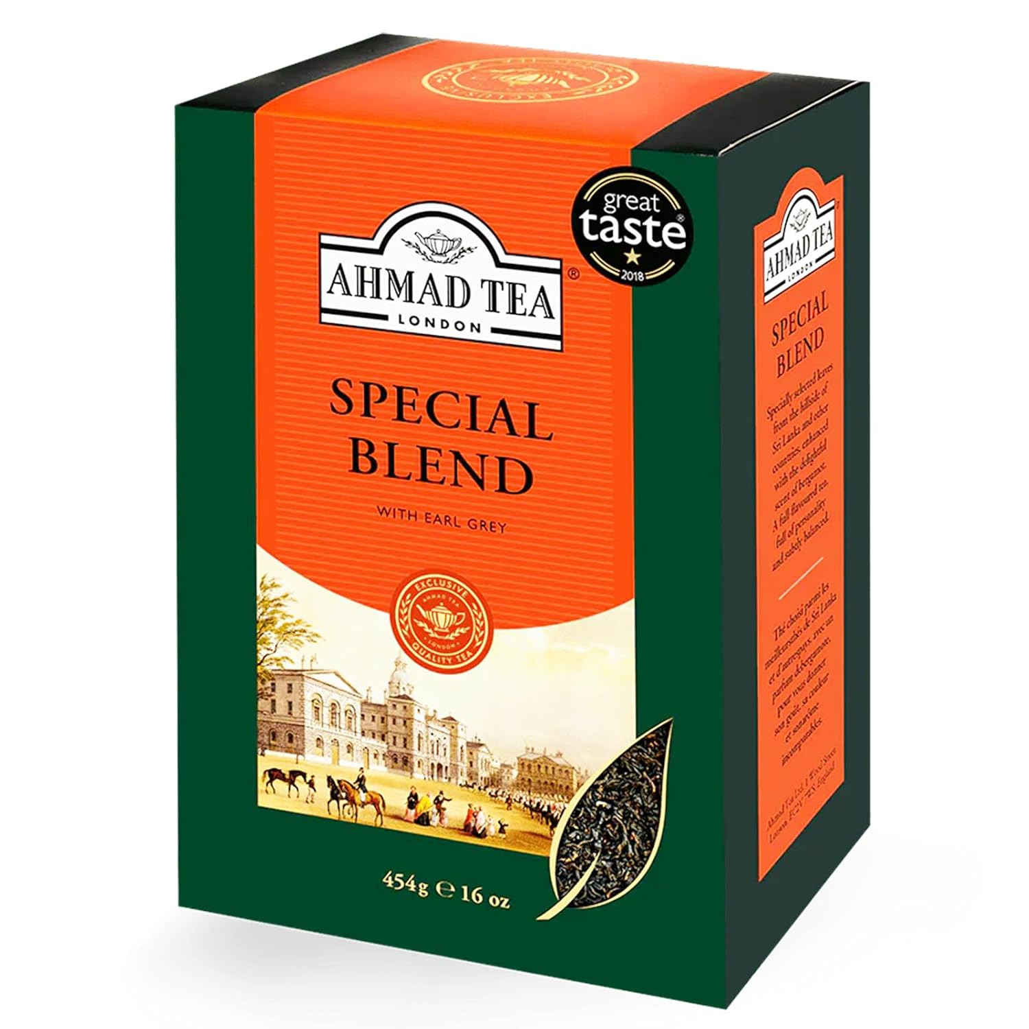 Ahmad Tea Black Tea, Special Blend Loose Leaf, Caddy 454G – Caffeinated & Sugar-