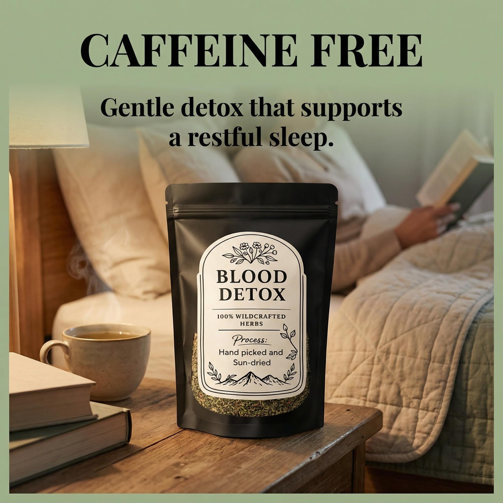 KOVGOCY Blood Detox Tea Lotus Flower Cinnamon Yushu Wildcrafted Herbs 30 Bags