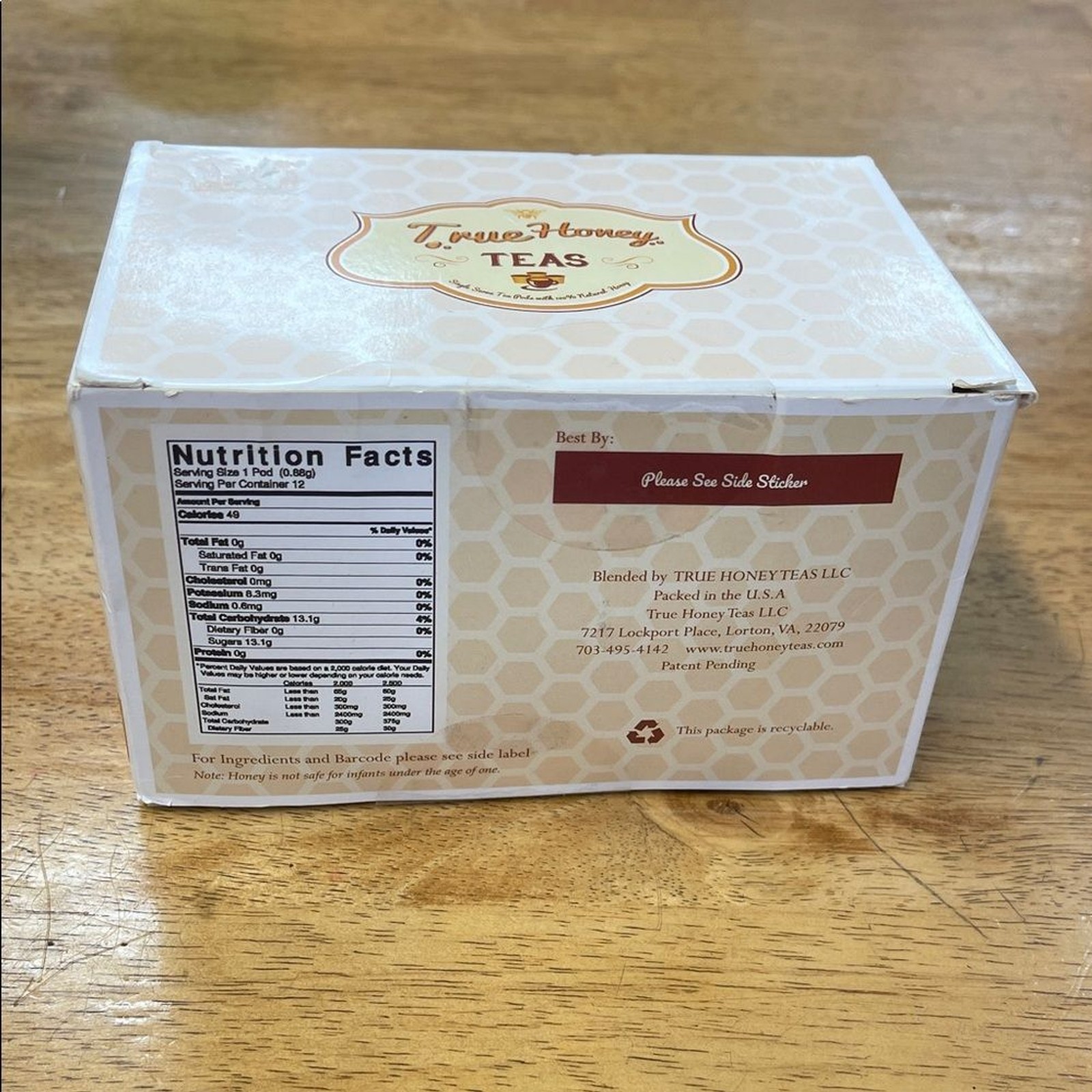 True Honey Teas Lavender Lemonade Pods