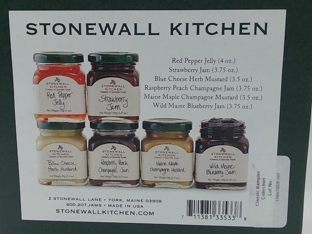 6 Piece Stonewall Kitchen Classic Sampler – Mustard, Jam, & Jelly