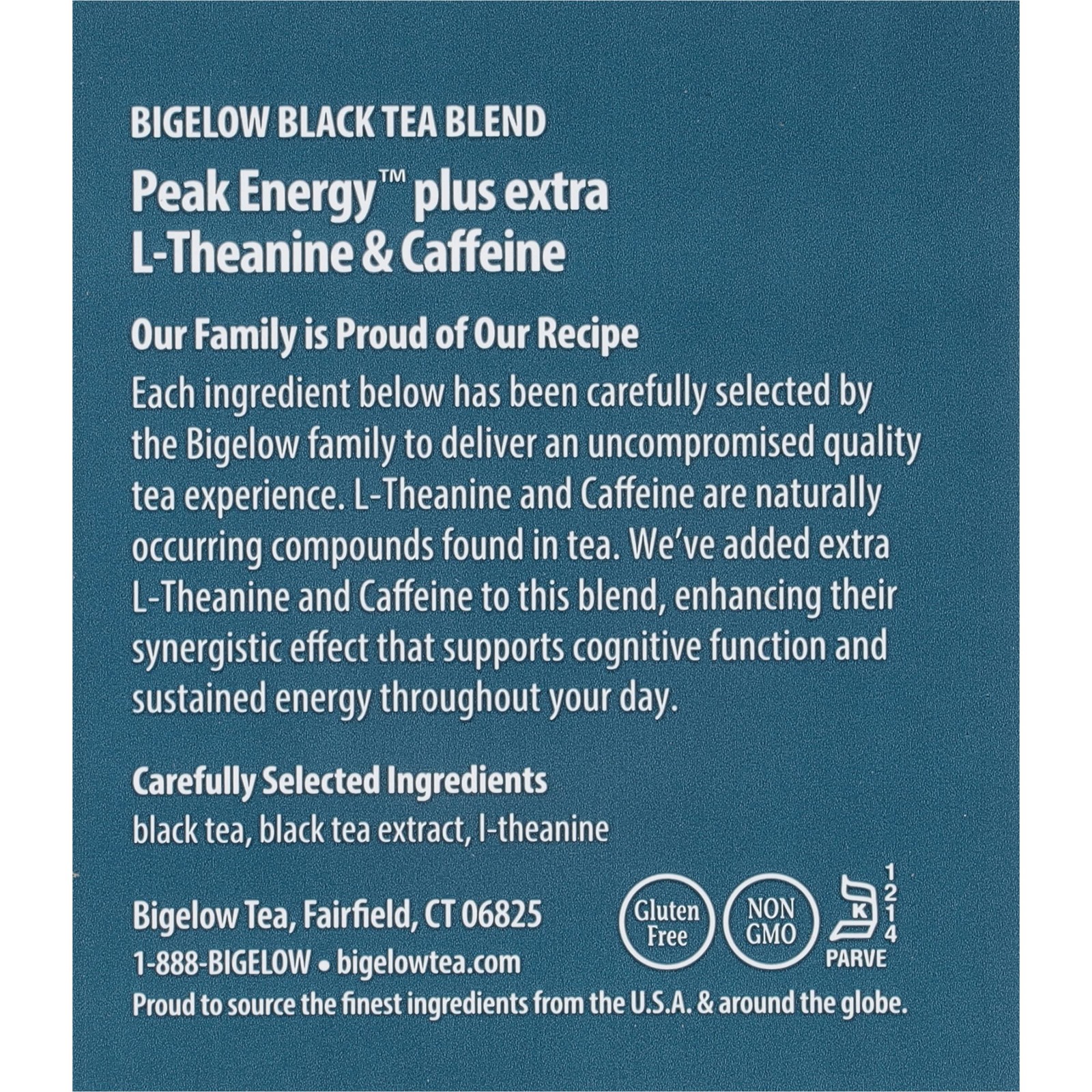 Peak Energy Tea with L-Theanine & Caffeine, 108 Bags – 6 Pack