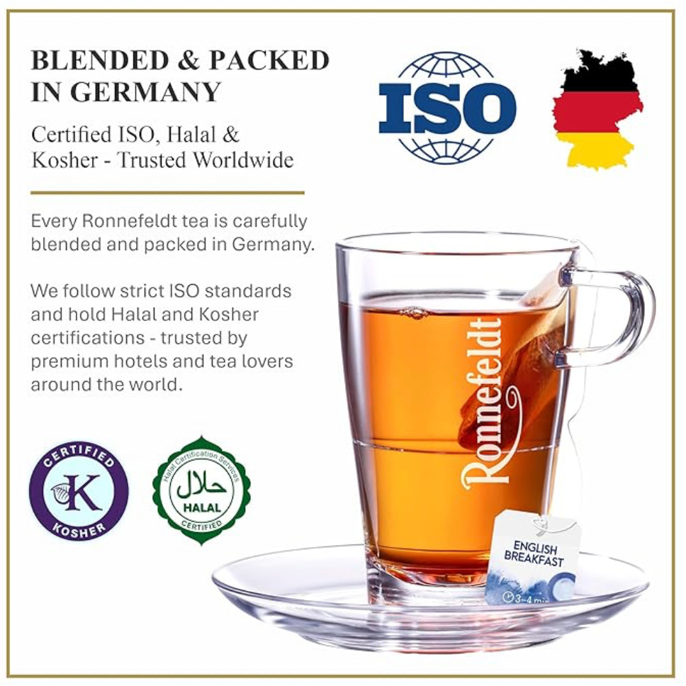 6 packs Ronnefeldt Teavelope® English Breakfast tea (BIO) (150 bags)