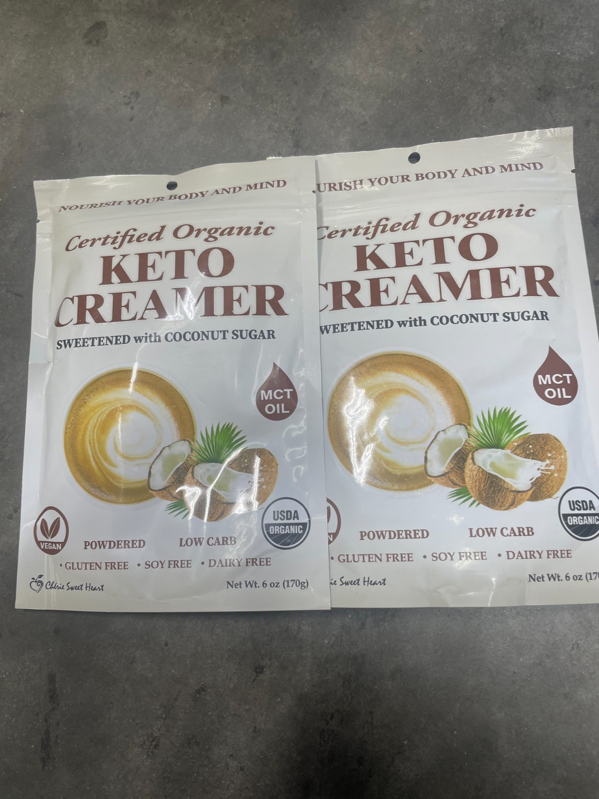 Lot of 9 Cherie Sweet Heart Keto Creamer- 6 oz