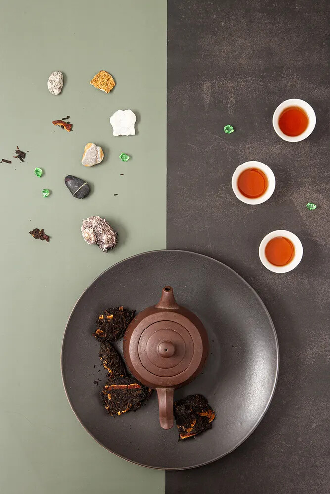 2021 Tangerine Peel Puerh Tea Gu Yi Dried Orange Peel Pu-erh Ripe Pu’er Tea 357g