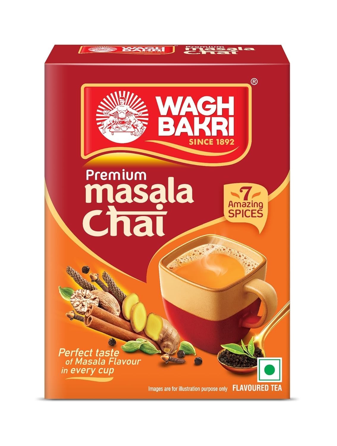 Wagh Bakri Premium Spiced Tea | With 7 Refreshing Spices |250 Gram