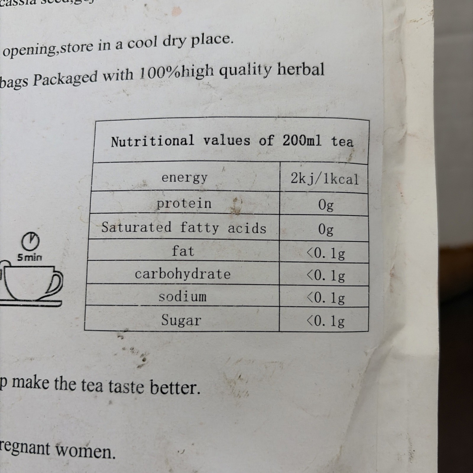 Dandelion Wolfberry Tea Bags, Organic Kidneys & Liver Tea 120g/Pack Exp 05/27