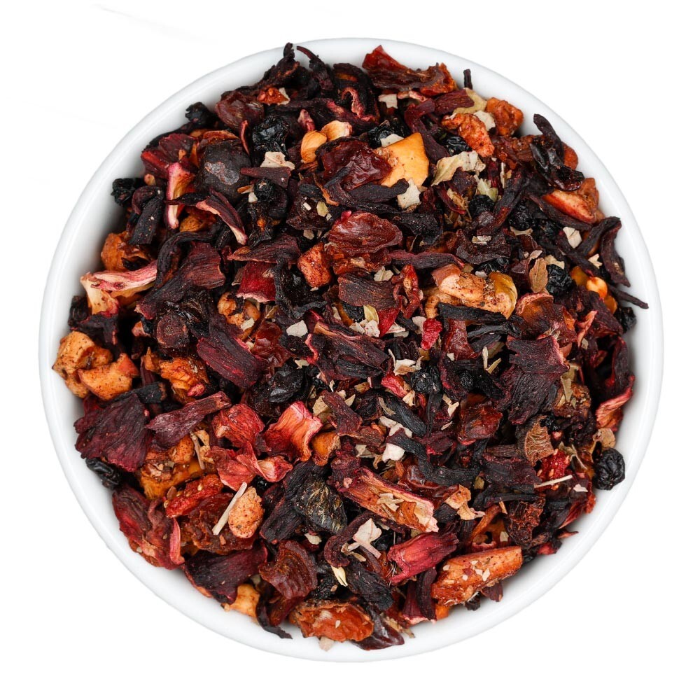Very Berry Hibiscus Fruit Tea – Herbal Loose Leaf Tisane – Fusion Teas