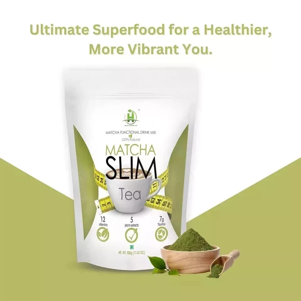 Matcha Slim Green Tea (500gm) Weight Management High In Antioxidants Detoxifying