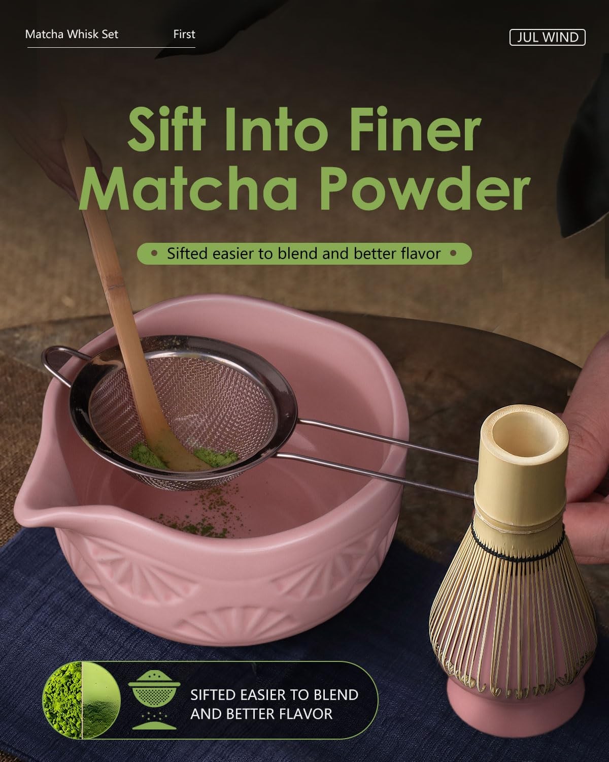 Matcha Whisk Set, Ceramic Matcha Set Includes Matcha Bowl with Spout, Matcha …
