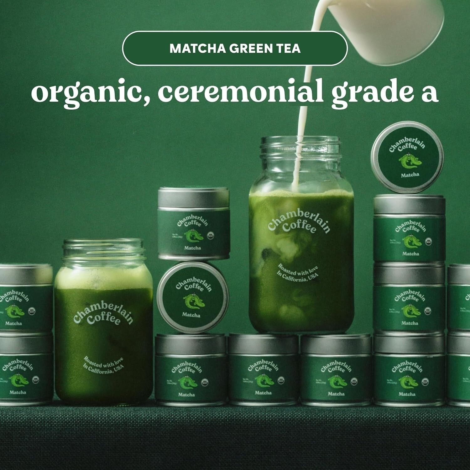 Chamberlain Coffee Ceremonial Matcha Green Tea Powder 1.06 oz – Japanese Green