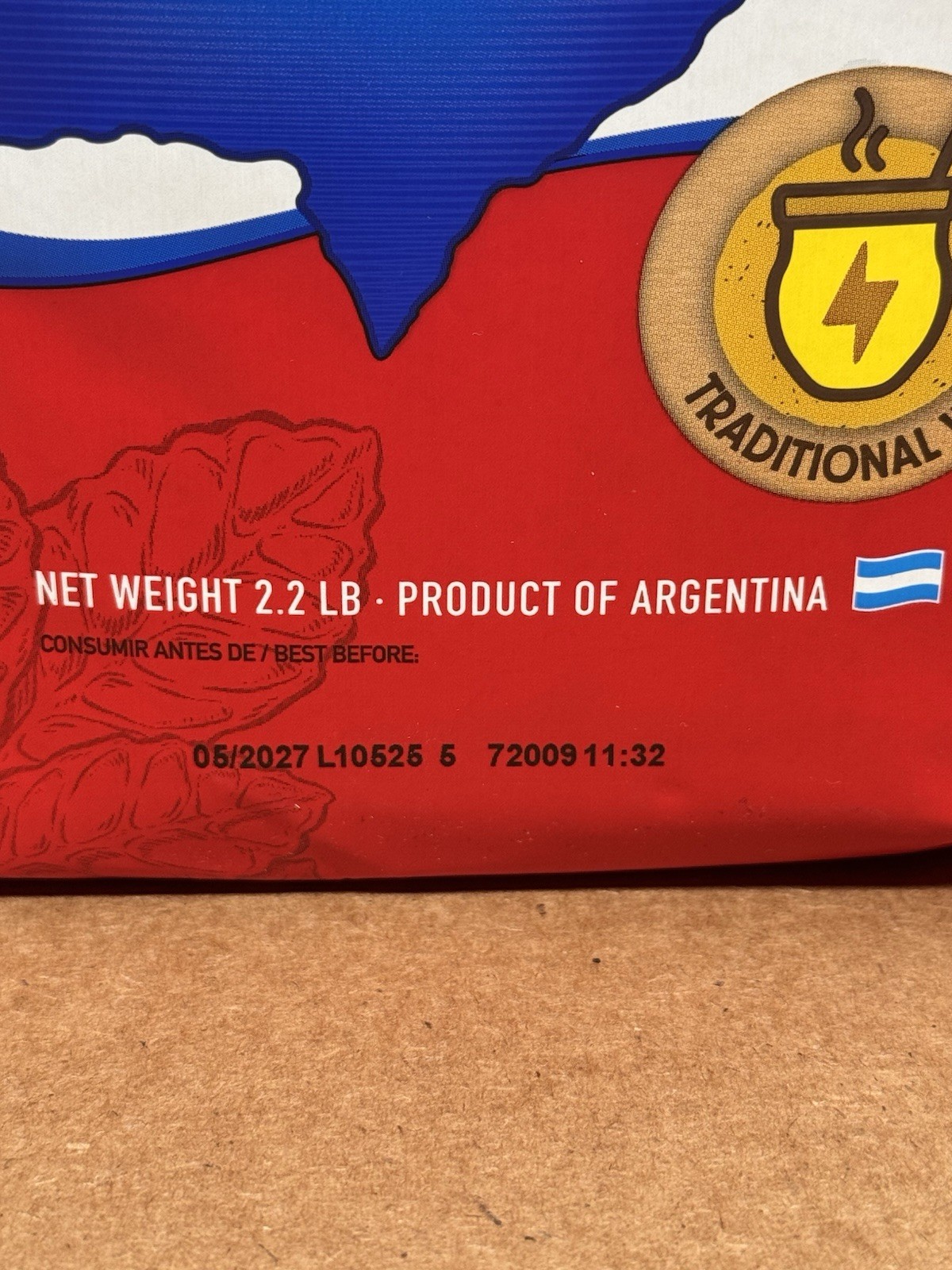 Taragui Yerba Mate Elaborada Con Palo – 2.2lbs.