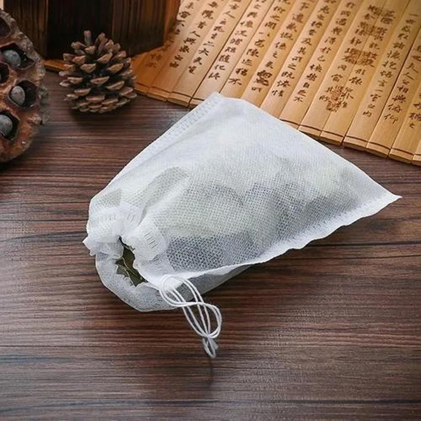 100x Tea Filter Bag Tea Bags For Loose Tea Reusable Empty Tea Filter Bags