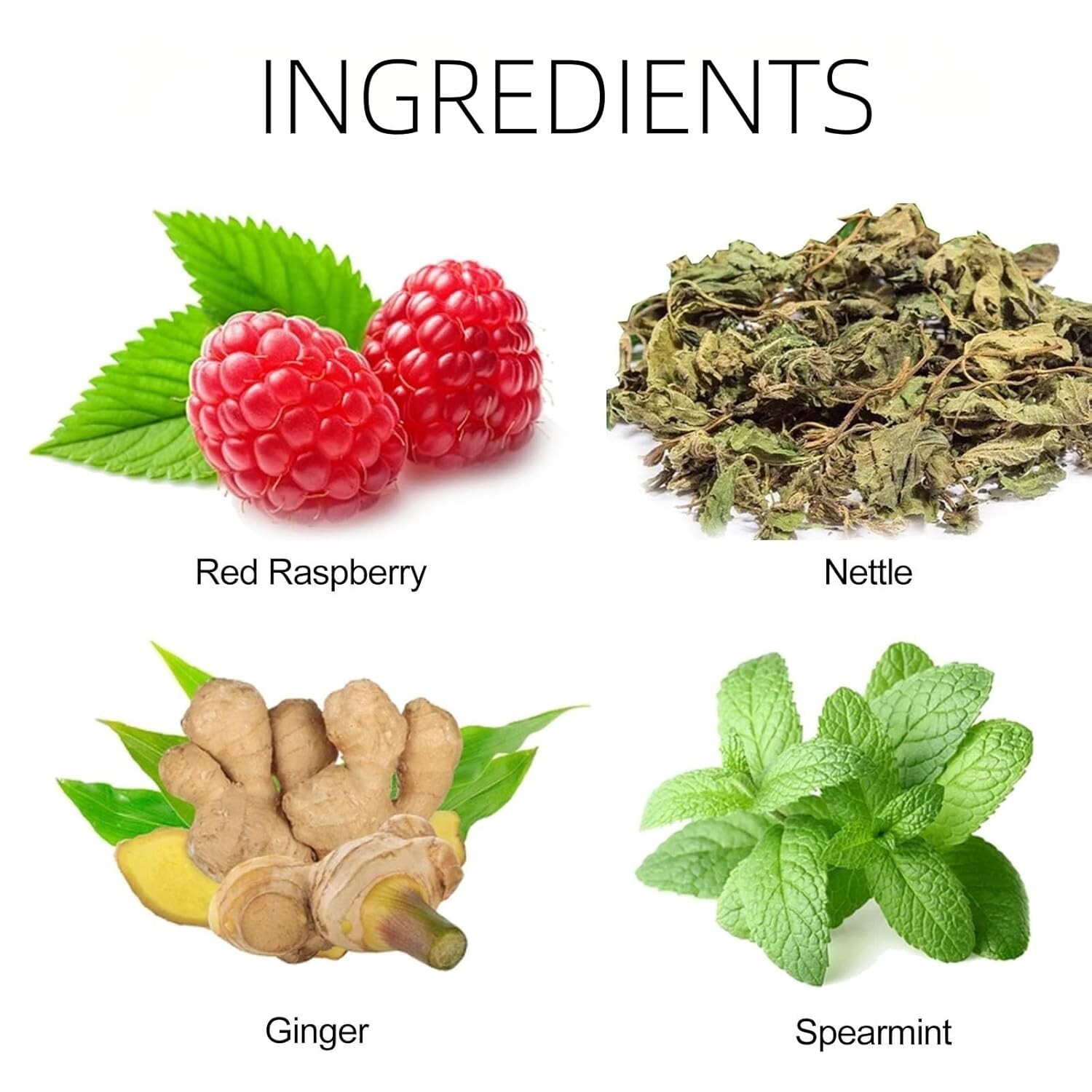 Hormone Balance Tea for Women, Organic Herbal Tea with Red Raspberry Leaf, Tulsi