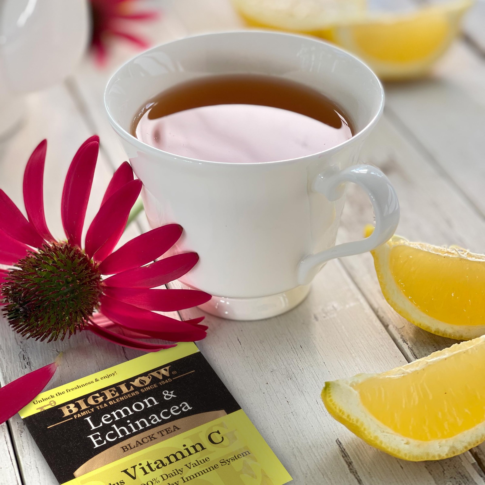 BigelowTea Lemon and Echinacea Black Tea 18ct No Size, Color