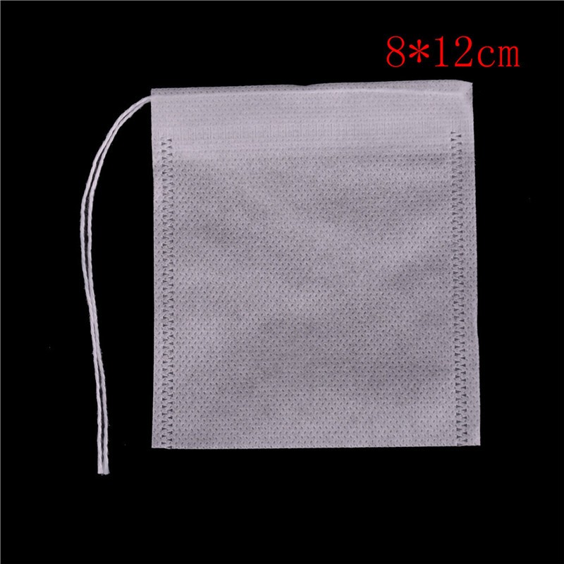 100Pcs Non-woven Empty Teabags String Heat Seal Filter Paper Herb Tea Bag GAMHJ
