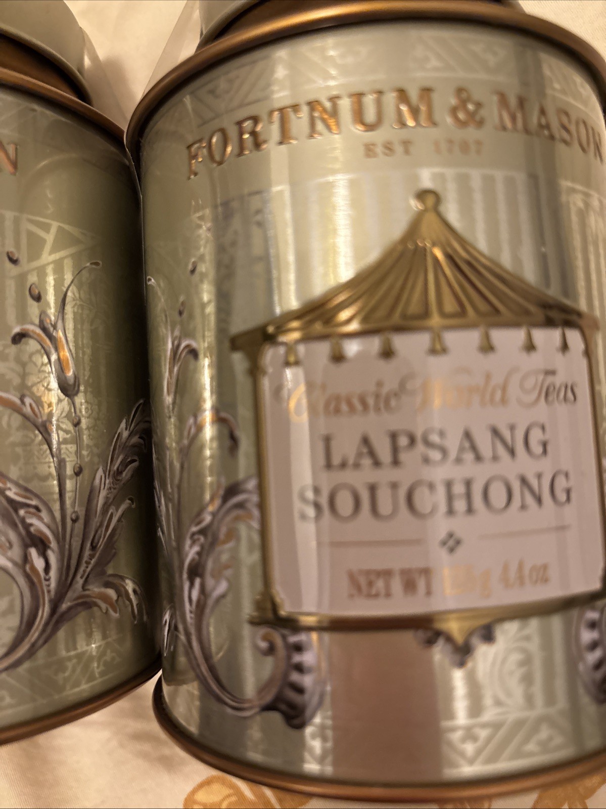 Fortnum & Mason Lapsang Souchong Tea 125g Loose Leaf British Tea Lot Of 2