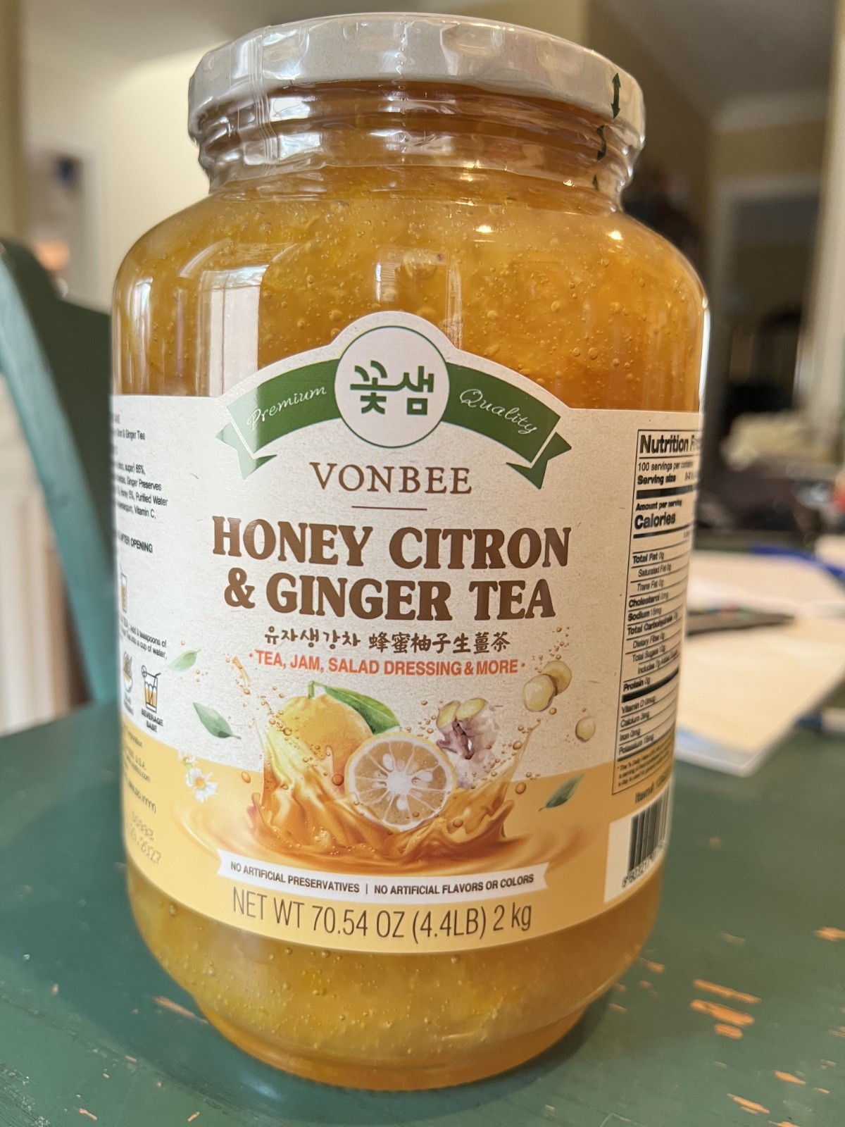 VONBEE HONEY CITRON & GINGER TEA 4.4 Lb