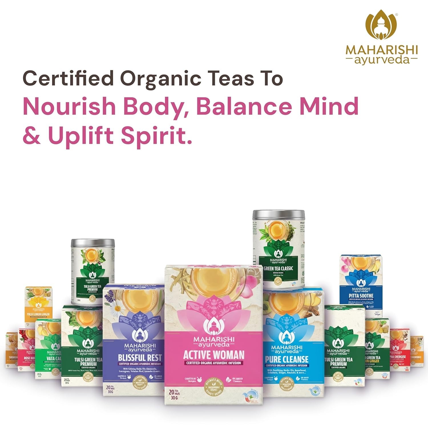 Maharishi Ayurveda All Natural Active Woman Herbal Tea, 20 Tea Bag