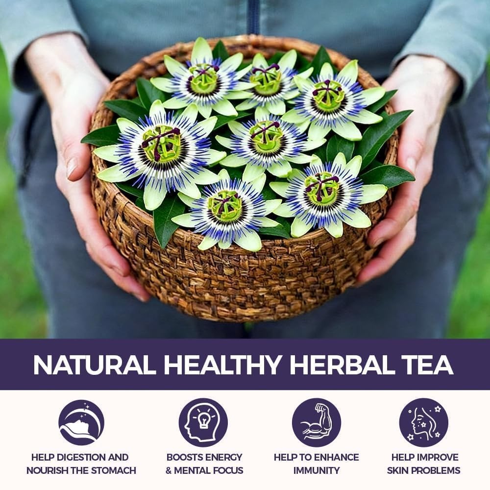 55 Count Premium Passion Flower Tea Bags 100% Natural & Pure, Supports Relax…