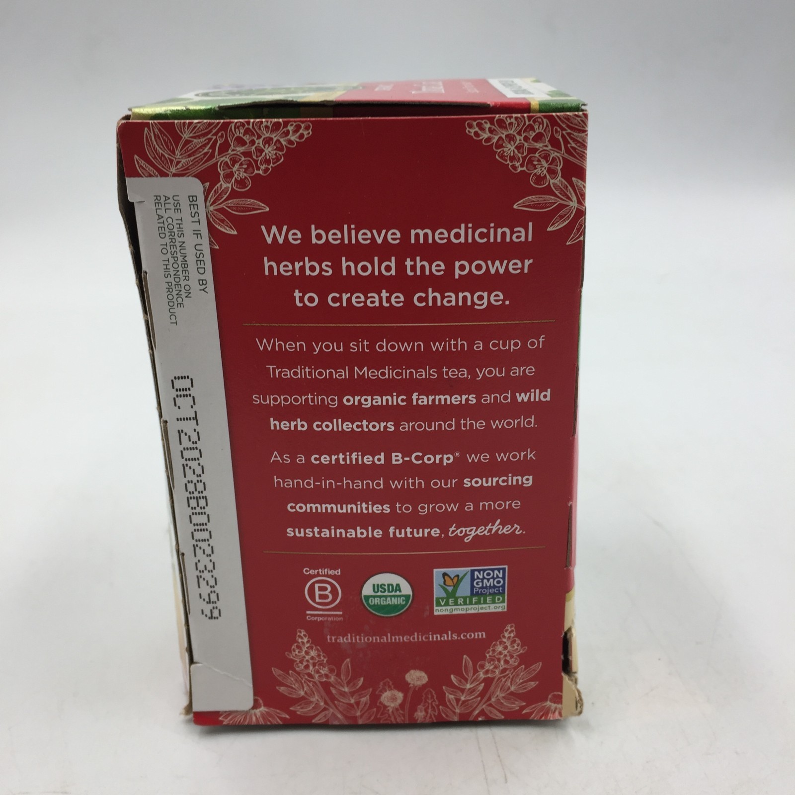 Organic Throat Coat Tea with Slippery Elm – Soothing Herbal Blend Expires 10/28