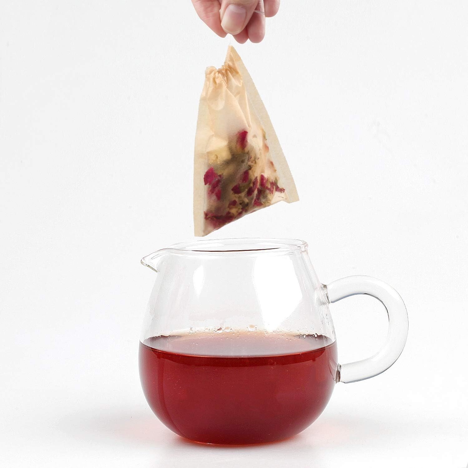 100% Biodegradable Disposable Tea Bags – 100 Pcs Unbleached Filter Bags