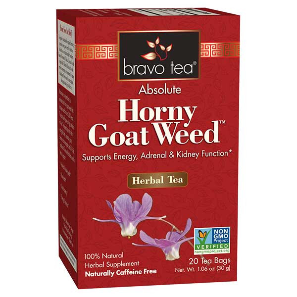 Bravo Herbal Tea Absolute Horny Goat Weed 20 Bags Energy Adrenal & Kidney NO GMO