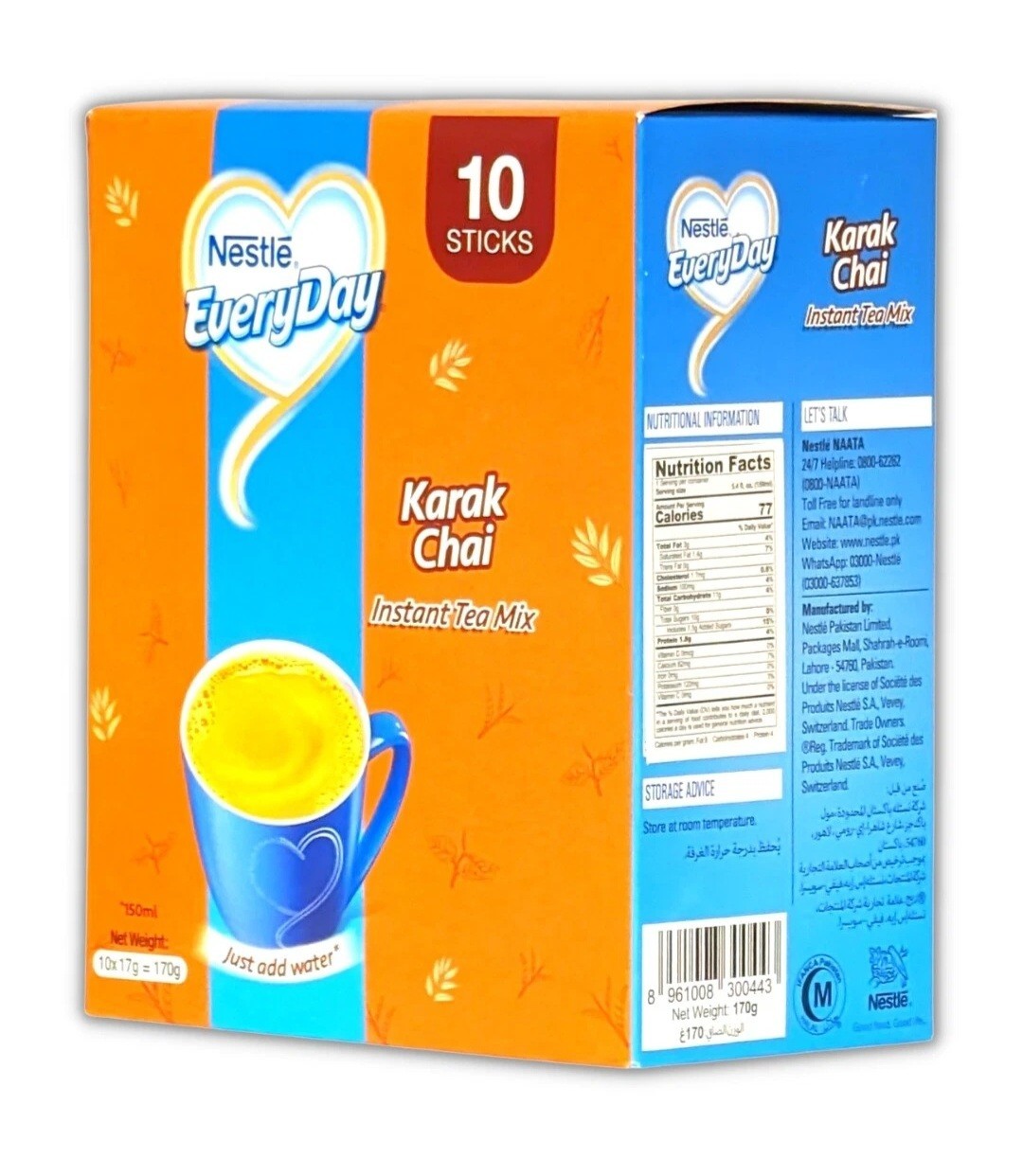 Nestle Everyday Instant Tea Mix (Karak Chai) 10 Sticks (Free Ship) New Stock