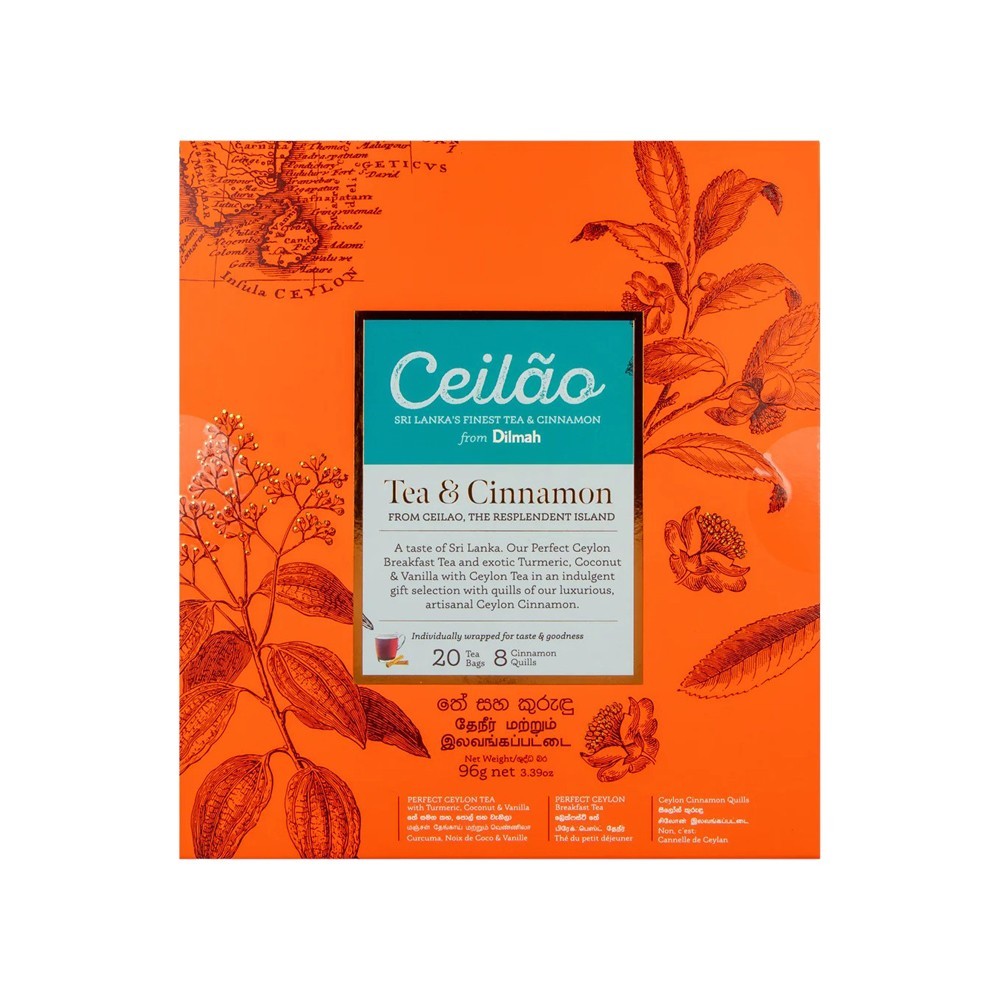 Dilmah Pure Ceylon Ceilao Tea & Cinnamon Gift Pack Sri Lanka