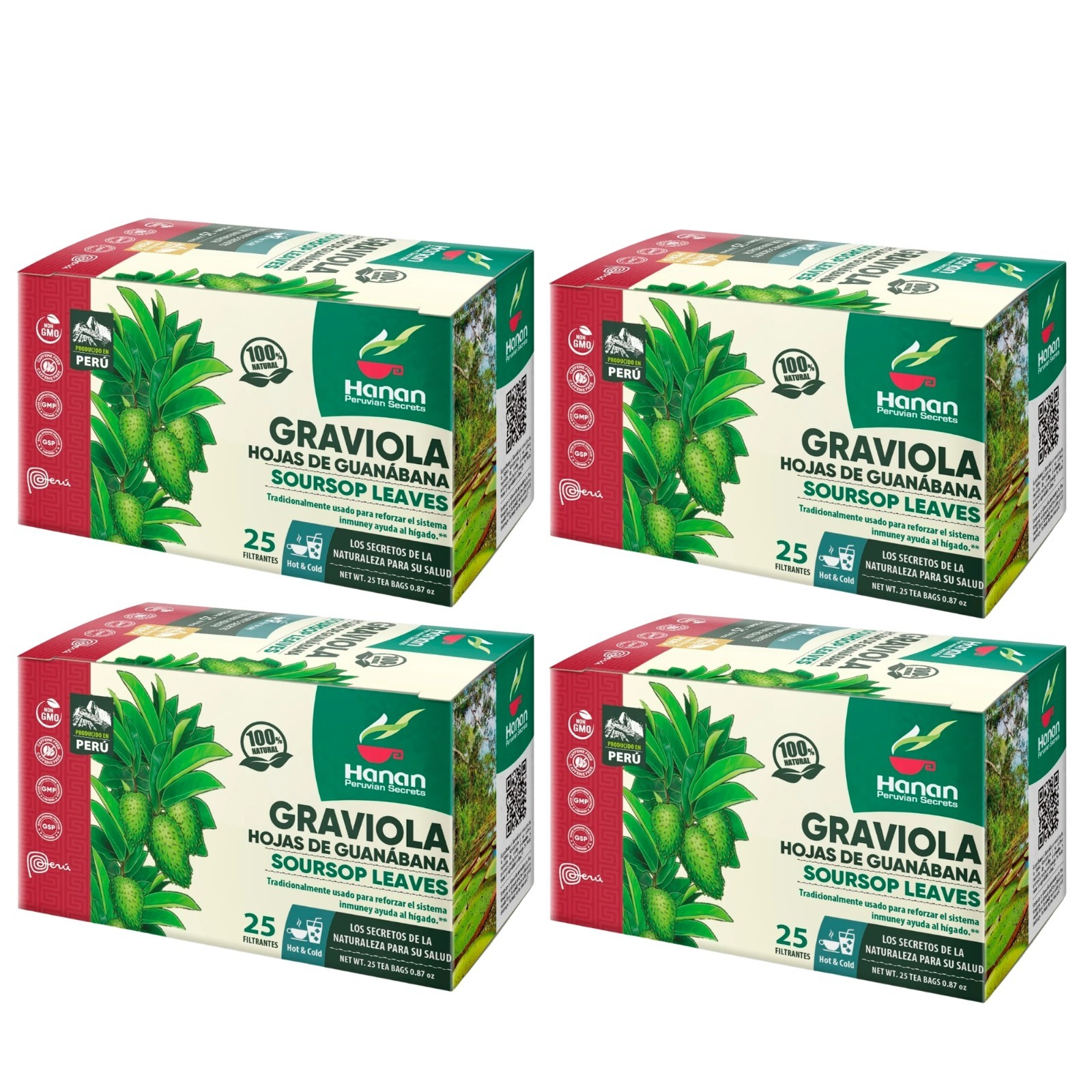 Soursop Tea Bags 100% Natural Hojas de Guanabana Leaves Graviola Tea from Peru