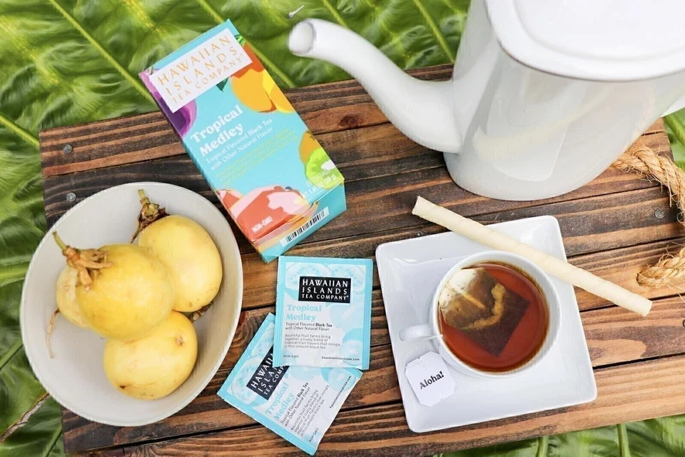 Hawaiian Islands Tropical Fruit Medley Black Tea, All Natural – 20 Teabags