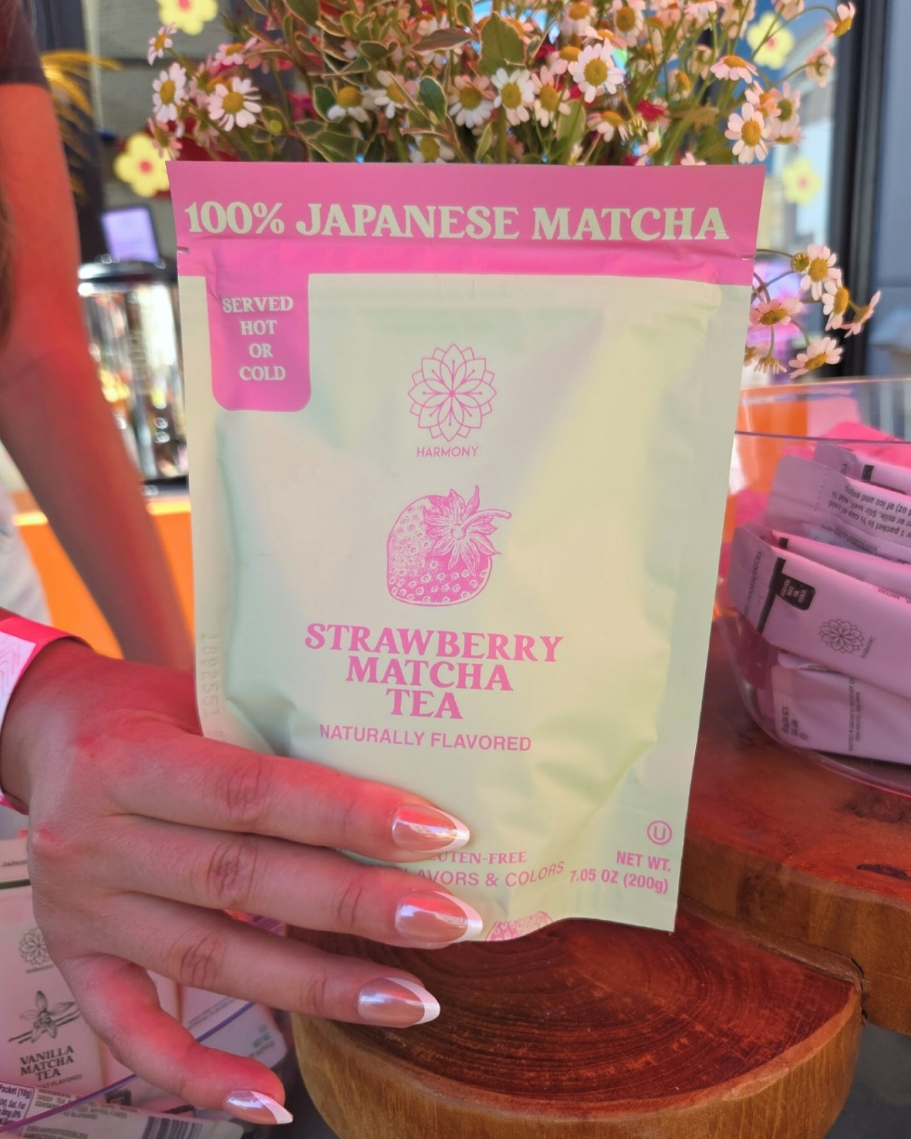 Harmony Proteins™ Strawberry Matcha Tea w/ Antioxidants & L-Theanine