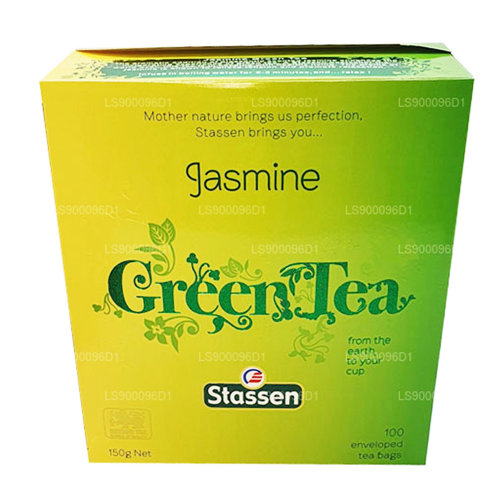 Stassen Pure Jasmine Green Tea, 100 Tea Bags 100 Count (Pack of 1)