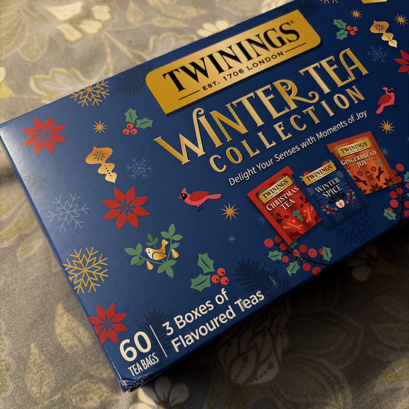 Twinings Winter Tea Collection 60CT Winter Spice Gingerbread Joy Christmas Tea