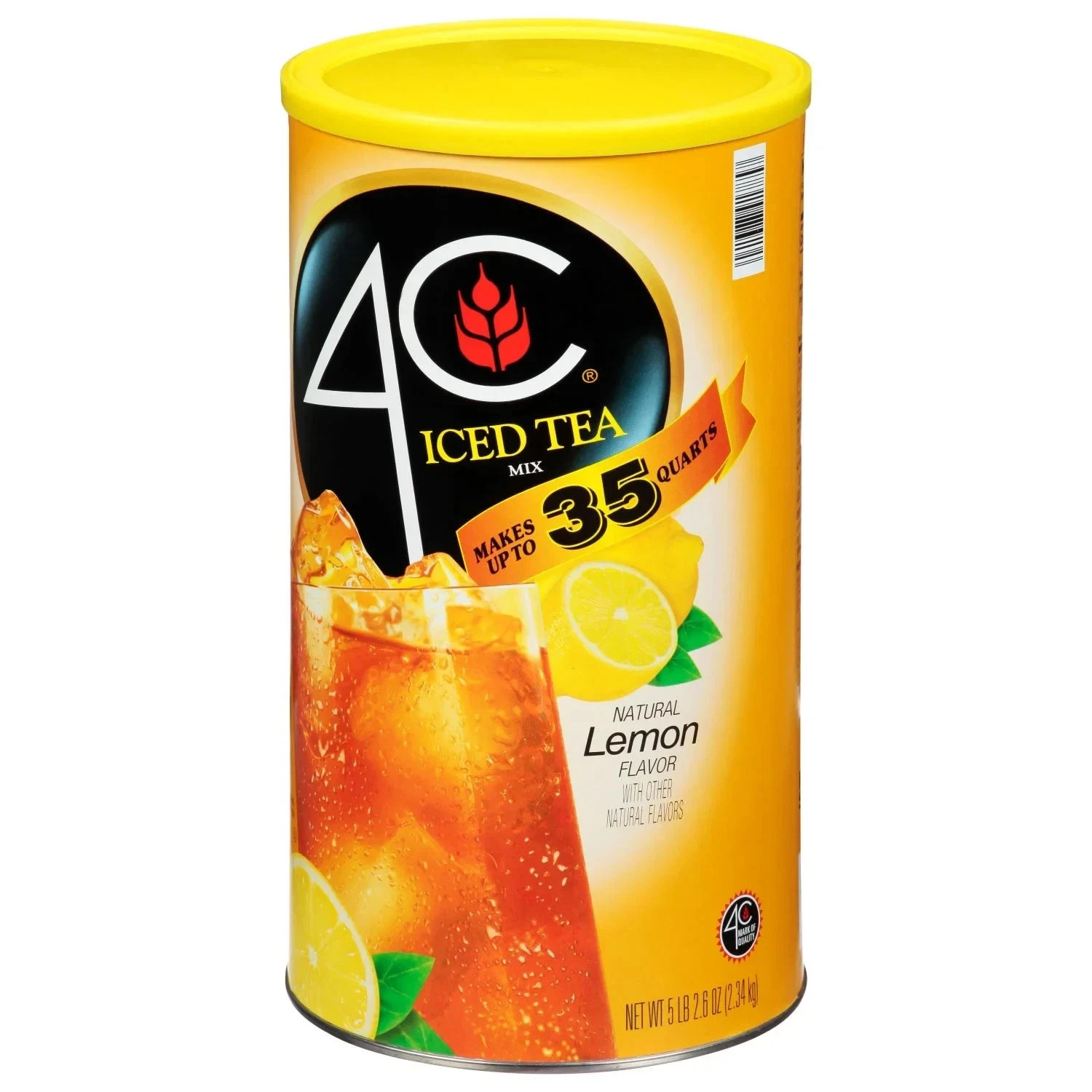 4C Lemon Iced Tea Mix, 82.6 oz-Refreshing Citrus Flavor, (2 Pack)