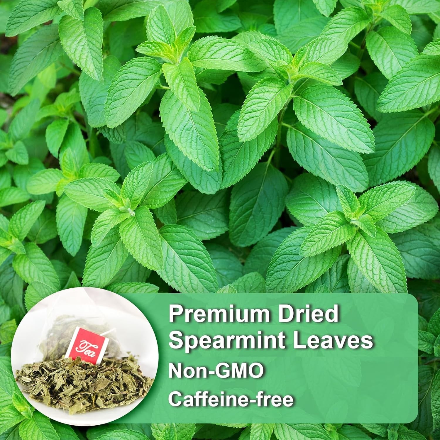 Refreshing Spearmint Tea Bags – 40 Count for Digestive Support & Relaxation