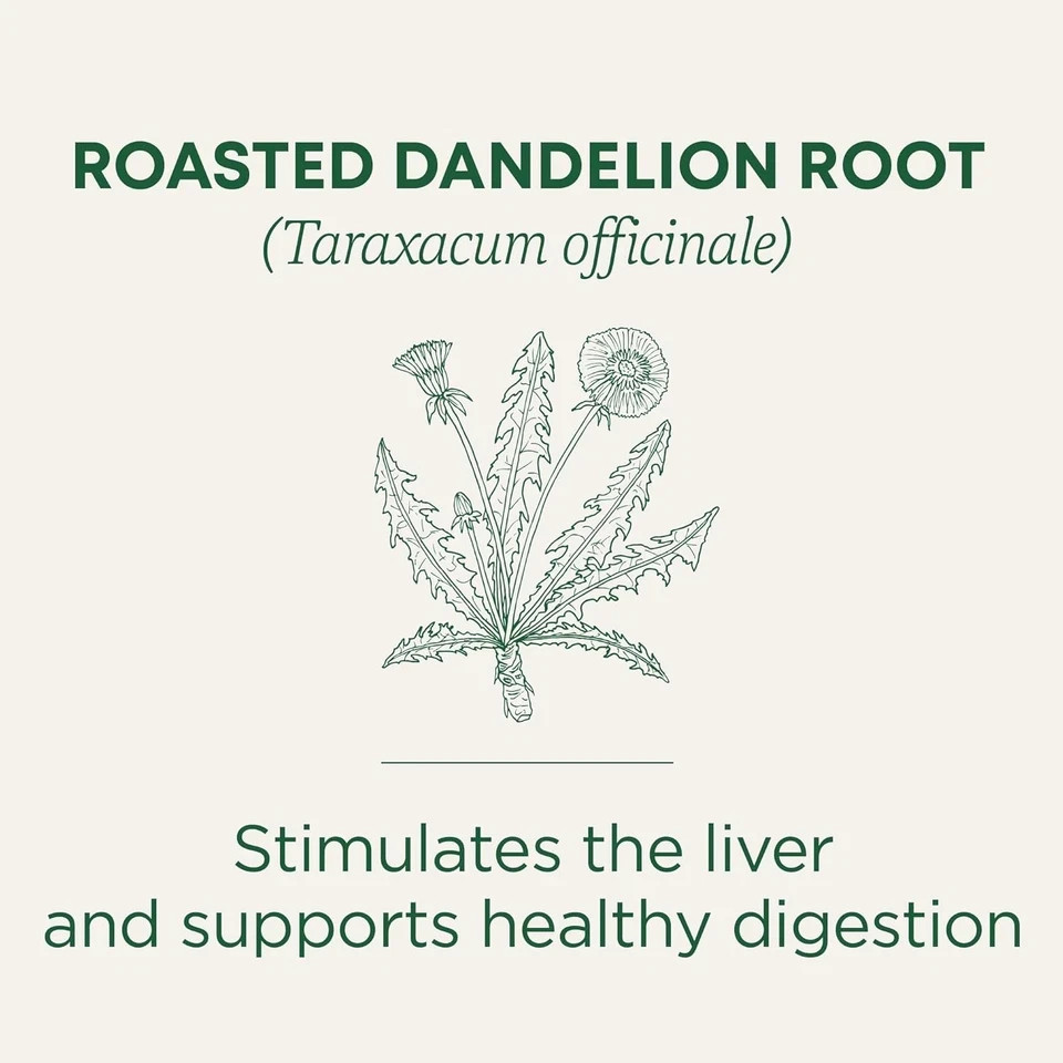 Traditional Medicinals Organic Roasted Dandelion Root Herbal Tea, Supports…
