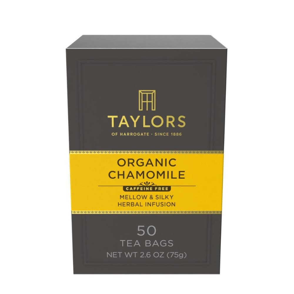 Taylors of Harrogate Organic Chamomile, Herbal Tea, 50 Count (Pack 1)