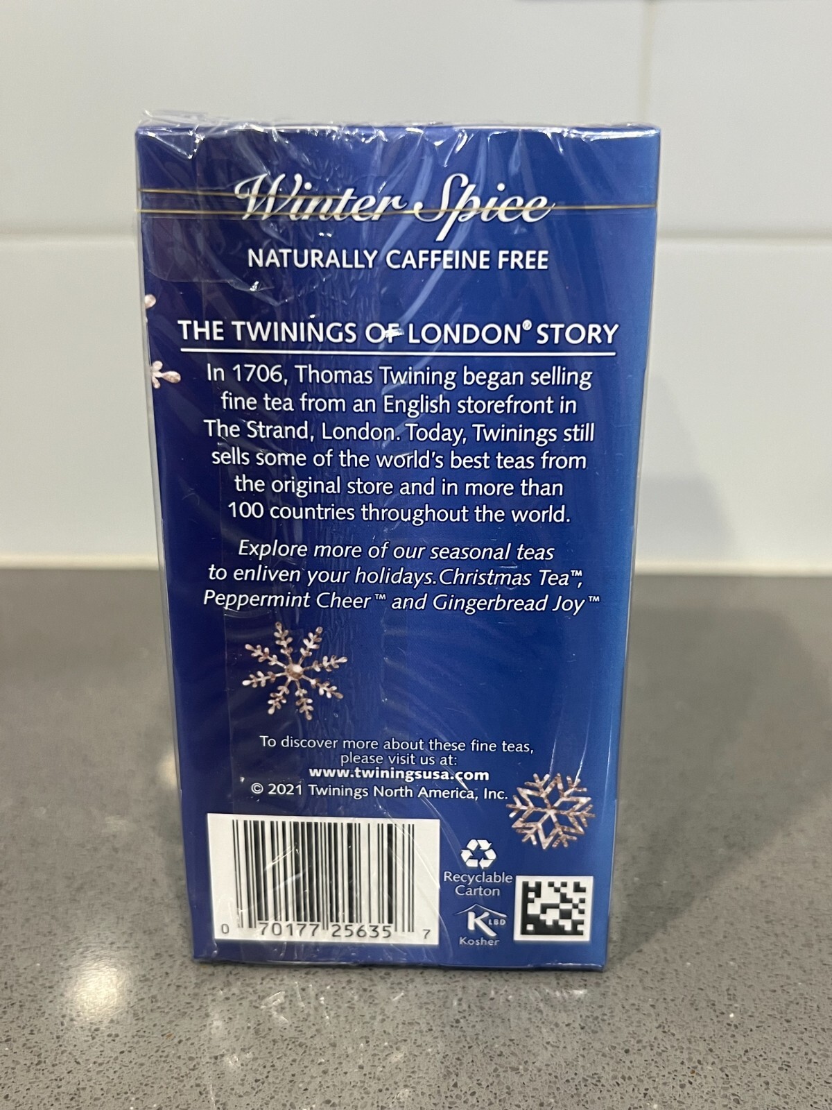 Twinings Herbal Tea – Winter Spice – 20 count