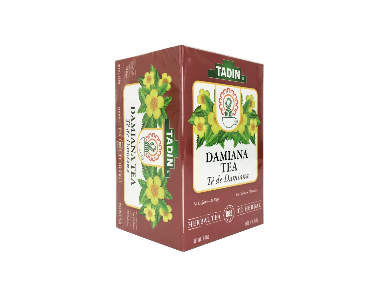 TADIN DAMIANA TEA 24 bags, 3 BOXES / 72 BAGS Exp 2/ 2026