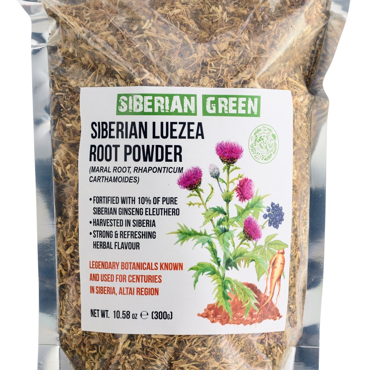 Leuzea Root Tea Loose Powder 300g Wild Maral Rhaponticum Eleuthero Ginseng