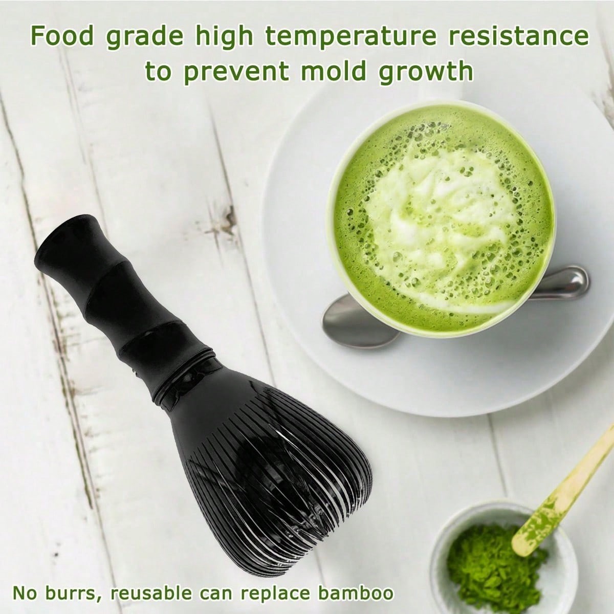 Matcha Whisk Reusable Resin Matcha Whisk Chasen Dishwasher Stirrer Matcha