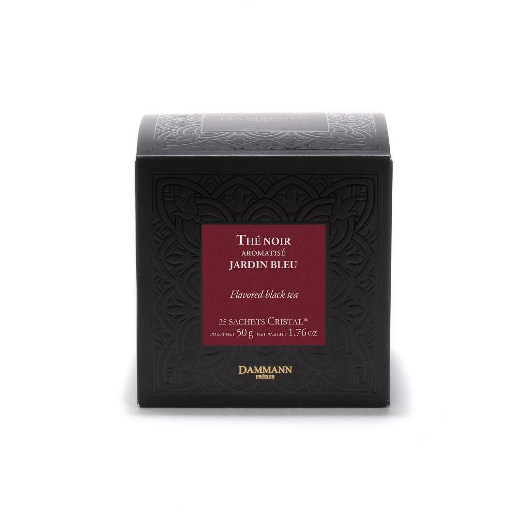 Dammann Freres Sachets, Jardin Bleu Tea Bags, Premium Gourmet French Black Te…