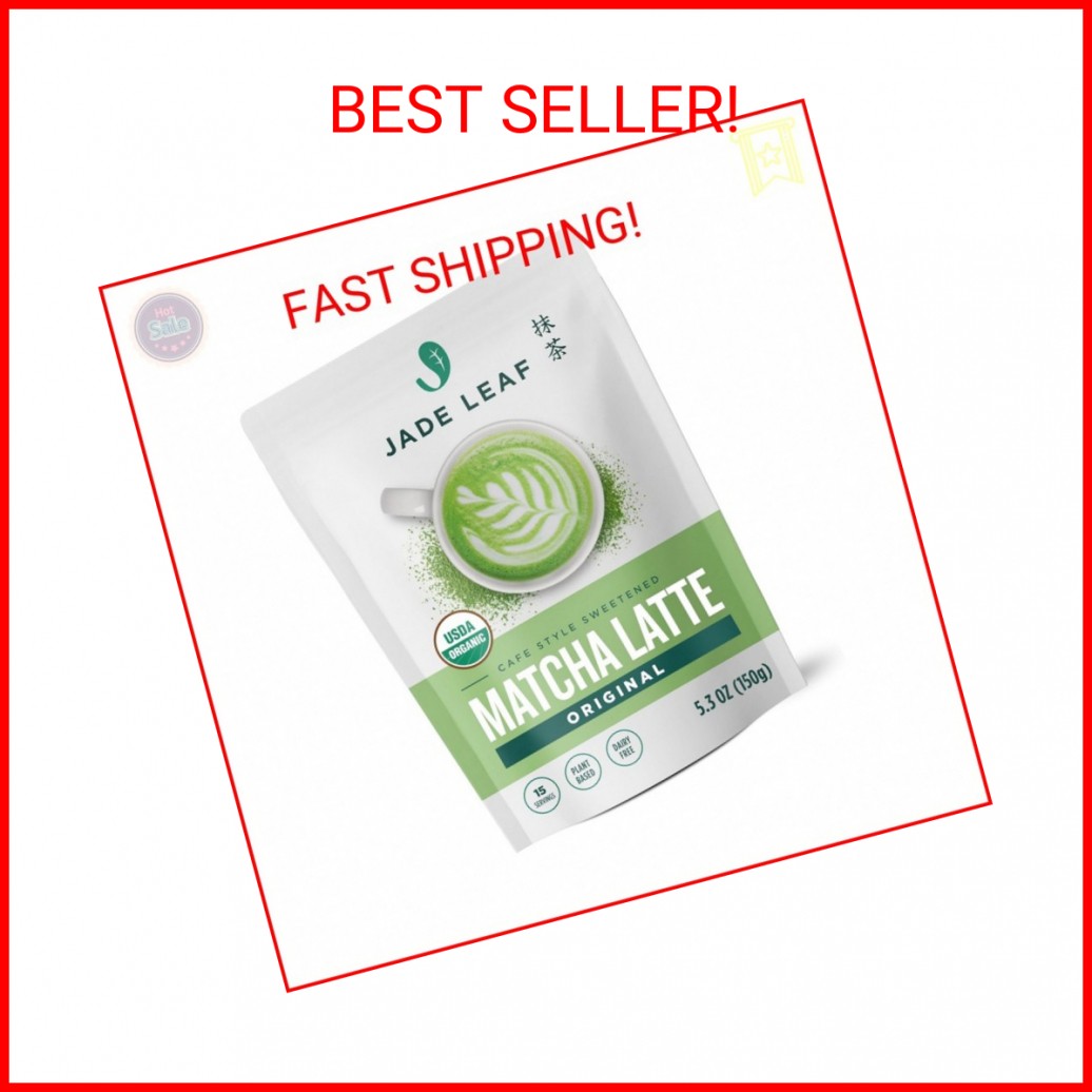 Jade Leaf Matcha Organic Matcha Latte Mix – Lightly Sweet Japanese Matcha Green
