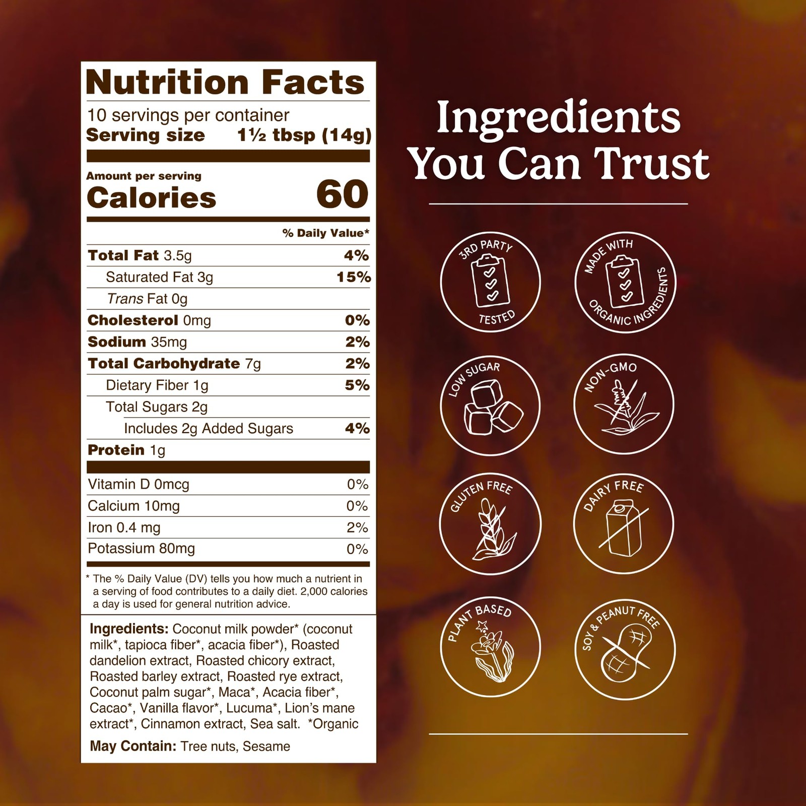 Mind Fuel Instant Mushroom Coffee Alternative, Caffeine Free Lion’s Mane and …