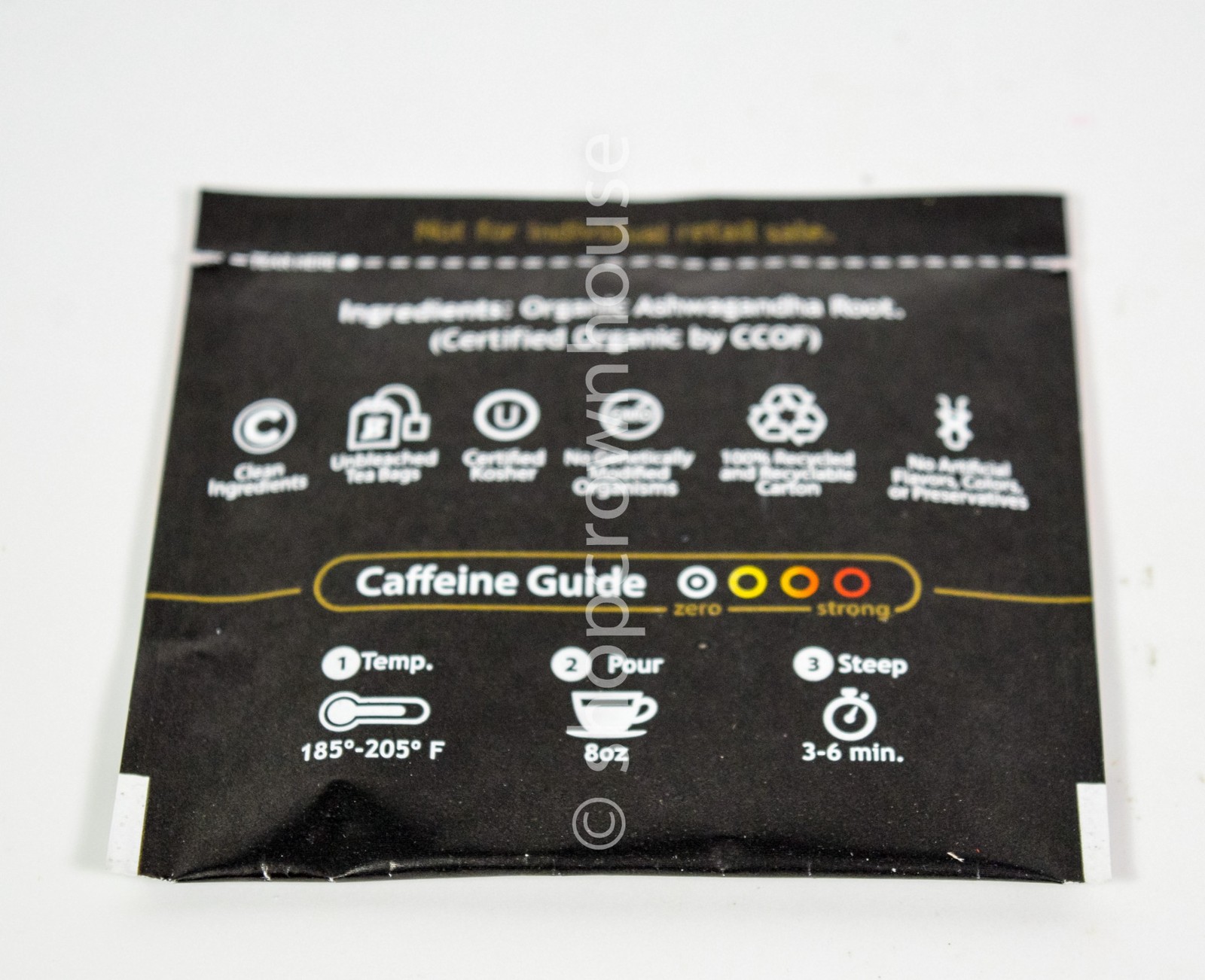 16 Buddha ASHWAGANDHA Herbal Tea Organic Kosher tea bag 12/2028