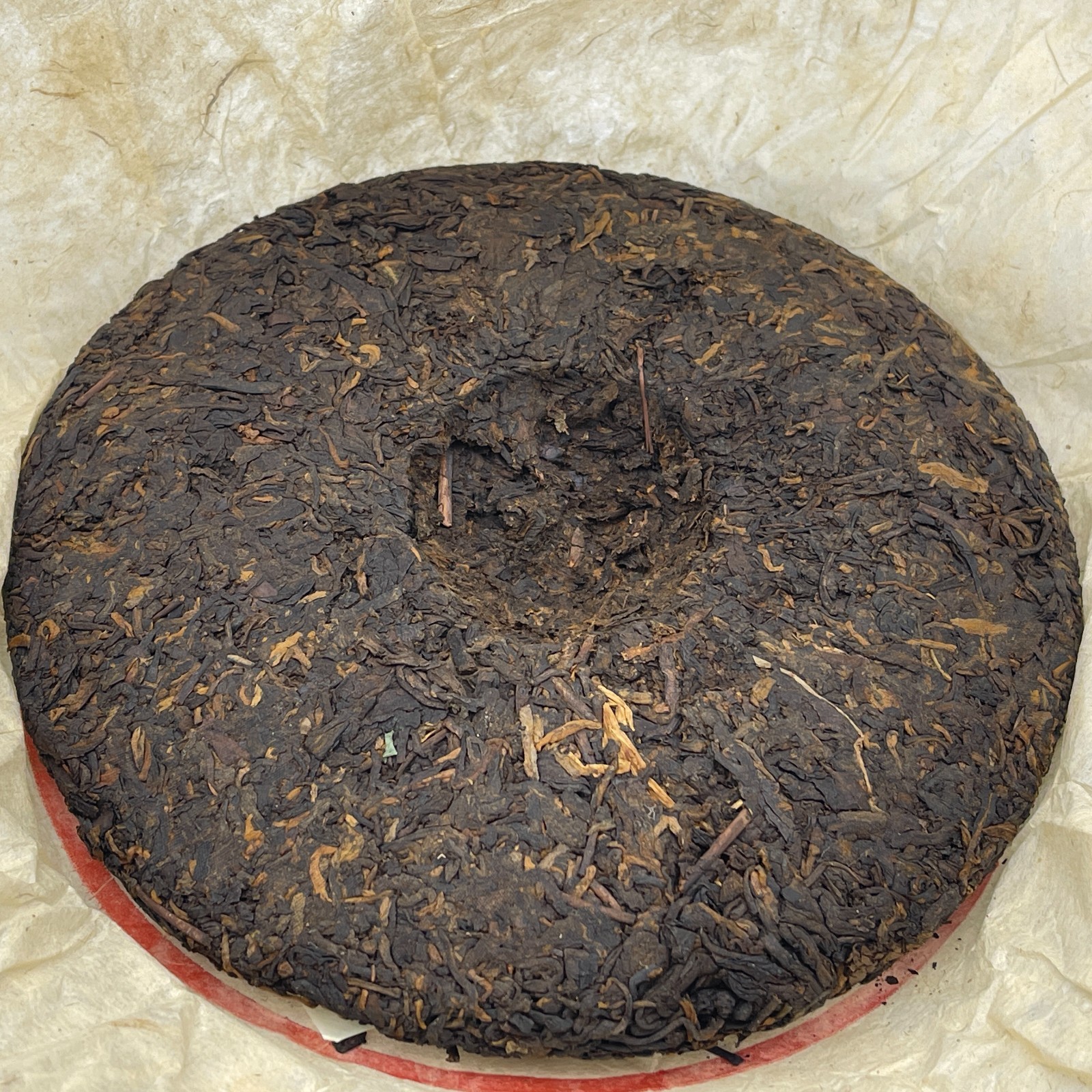 2001 Dahongyin Ripe Pu-erh Tea Cake, 357g, Customized by China Tea Brand