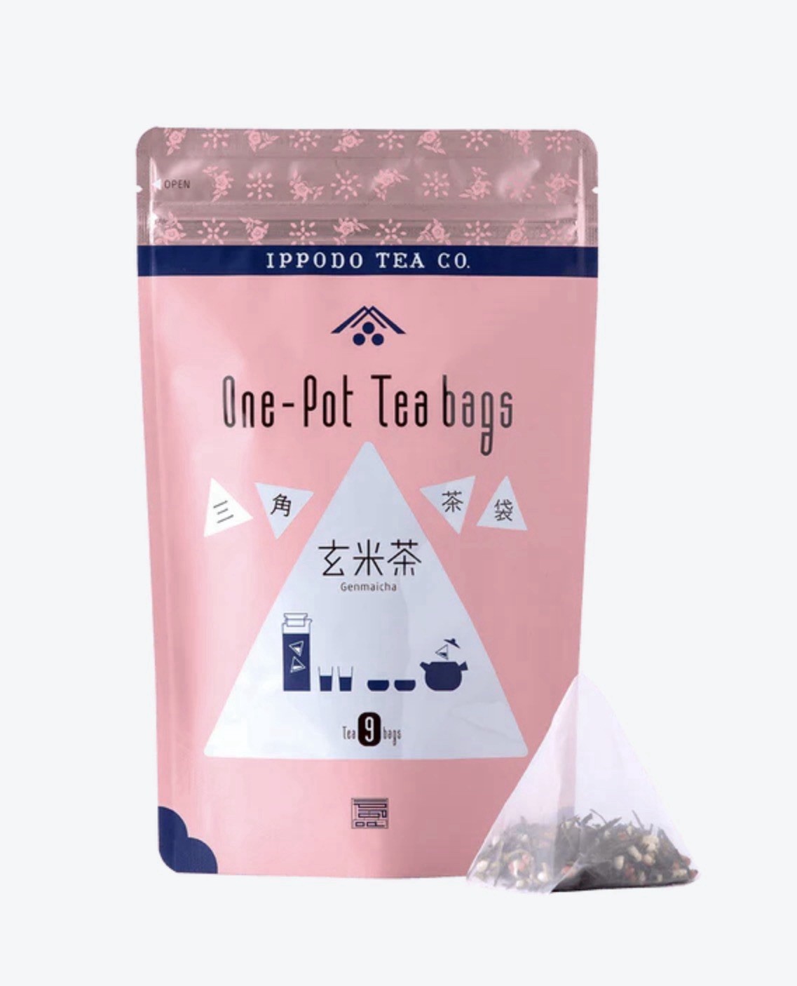 Ippodo Tea Genmaicha One Pot Teabags 9 Bags 10g Kyoto Japan New Crop 8/2026 Exp