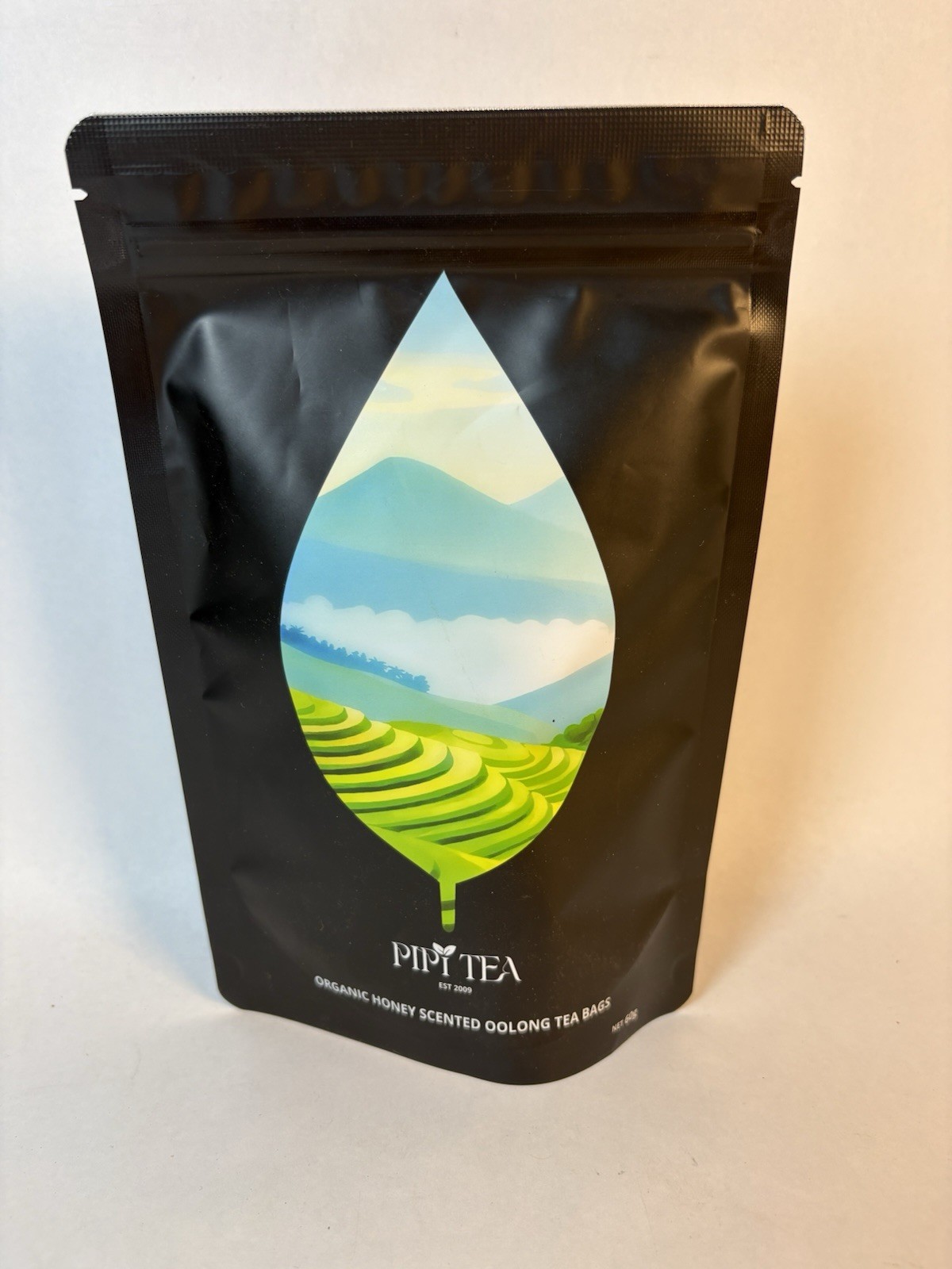 Organic Pipi Oolong Honey Scented Tea. 20 Bags, Whole Leaf, New Sealed